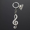 I Love Music & Treble Clef Charms Pendants Keychain Teacher