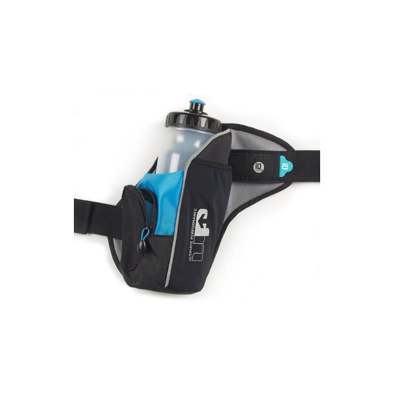 Ultimate Performance UP Men's High Force II Hydration Bottle Belt-Black/Blue,