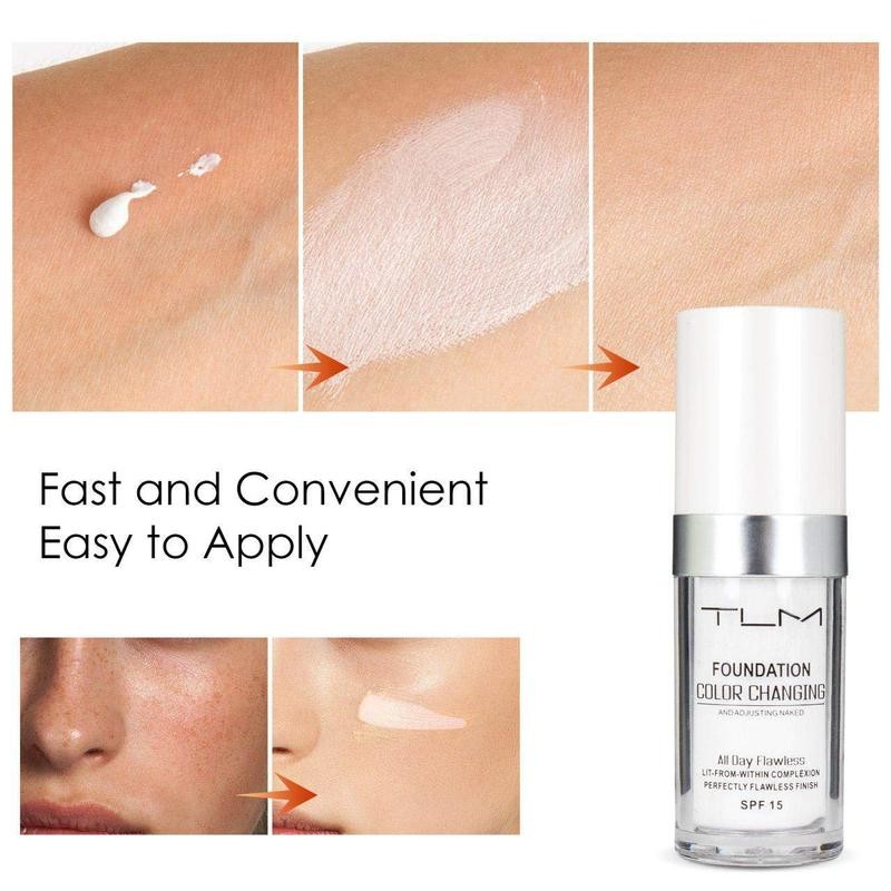 TLM Colour Changing Liquid Foundation Hides Wrinkles & Lines, BB