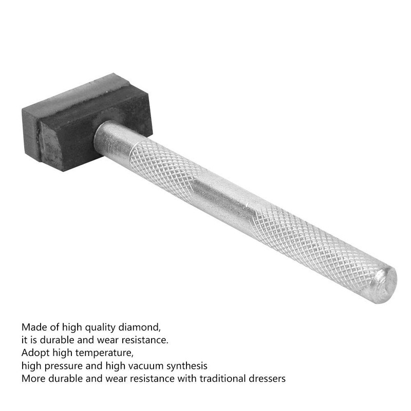 EVTSCAN Sintered Diamond Hand Dresser, with Knurled Carbon Steel Handle,