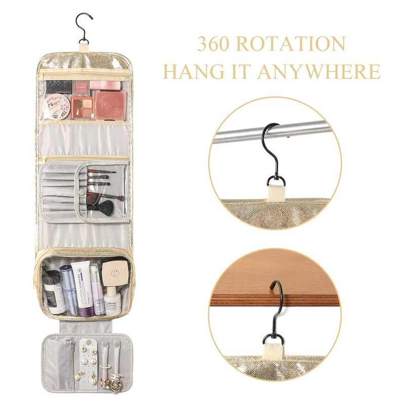 Toiletry Bags, Light gold, Travel & Storage