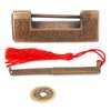 Antique Copper Lock Chinese Old Style Delicate Carved Padlock for
