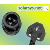 Solarsys® - 2m AC Power Cord with UK Plug and
