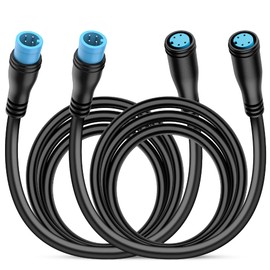 Nilight 2 Pack 5FT 4 Pin Extension Cable Cord for 4PCS Car Underglow Neon Accent Strip Lights 252 LEDs RGB 8 Color Wire Harness 5 Feet Underglow Lights Extension Wire Plug and Play, 2 Years Warranty