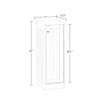 RiverRidge Ashland Slim Linen Cabinet - White - Narrow Cabinet