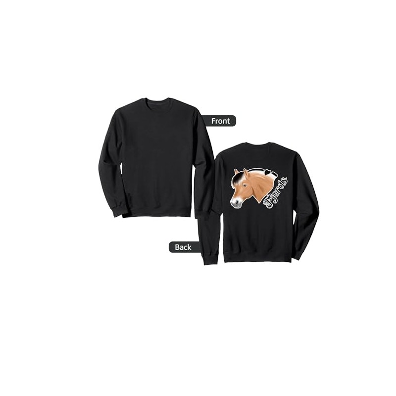 Norwegian Fjord Horse for Fjords dark rider Sweatshirt