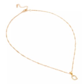 Ametrinaa Dije Inicial / Letra Q Mini Con Zirconia Chapa De Oro 18k Color Dorado