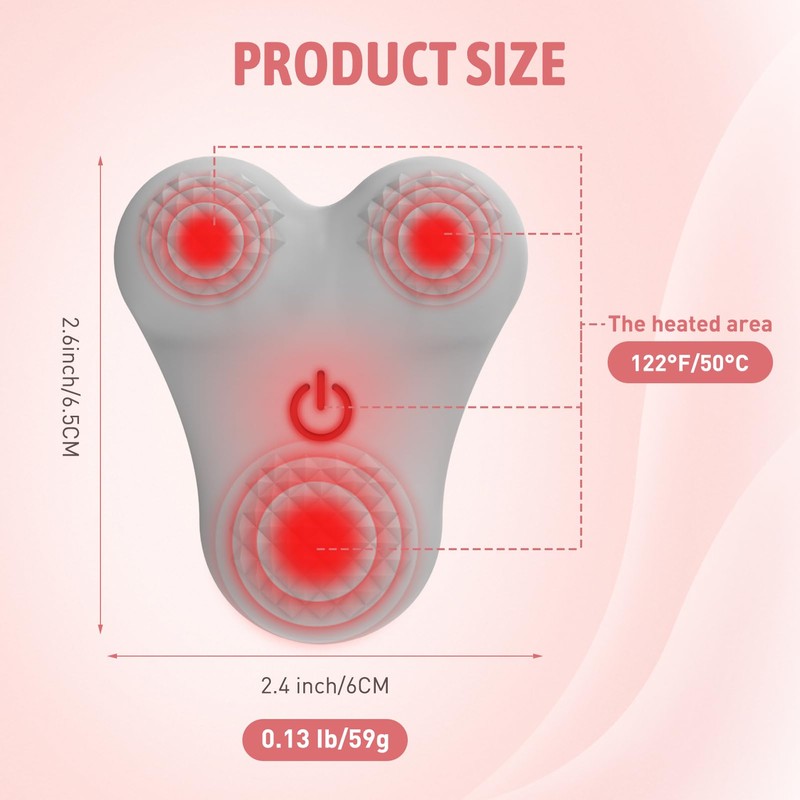 Multifunctional Electric Massager, Gray