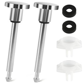 Moccool Tub Spout Diverter Repair Kit Set of 2, Universal Bathroom Shower Bathtub Leaky Faucet Repair Replacement Parts Includes 2 Diverter Valve Stems, 2 Cup Seals, 2 Gates (Chrome,Classic)