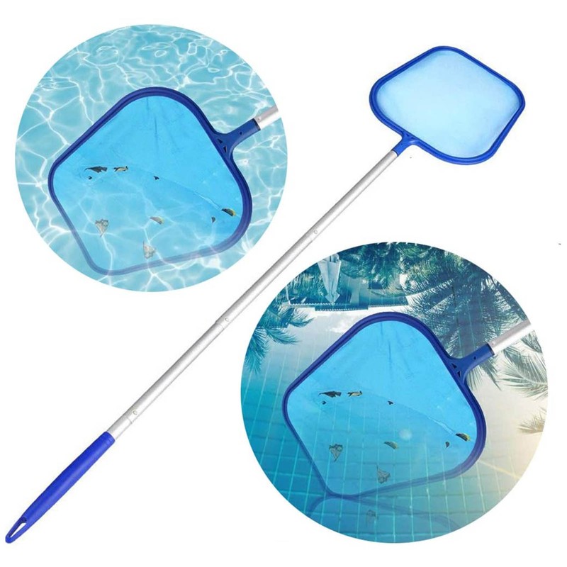 Pool Vacuum Head Skimmer Net Set Skimming Mesh with Removable