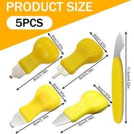 MIRKUZI Watch Tools 5 Pieces Watch Opener Set, Watch Repair Tool Set, Watch Case Removal Tool Set, Case Opener Set, Watch Repair Tool Kit, Watch Case Removal (Yellow)