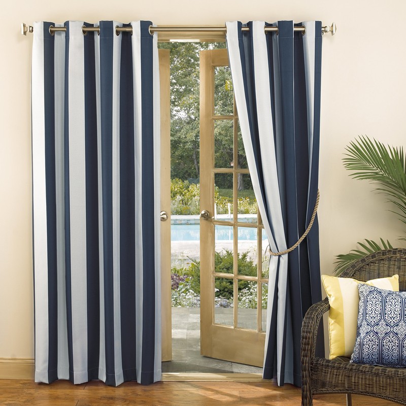 Sun Zero Valencia 2-Pack Cabana Stripe Indoor/Outdoor UV Protectant Energy
