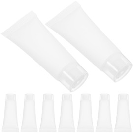 Mikinona 50pcs Travel Cosmetic Tubes Refillable Squeeze Bottles Empty Travel Tubes Soft Lotion Containers