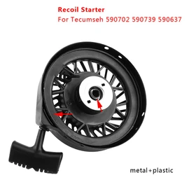 Tecumseh Recoil Starter Assembly,Lusqi Starter,Starter Pull Start Assembly for Tecumseh 590702 590739 590637 LV195EA LEV80 LEV115 590702 590739 590637