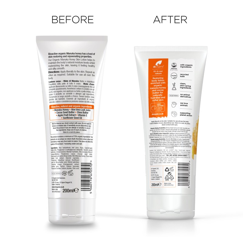Dr.Organic Natural Organic Manuka Honey Skin Lotion 200ml by Dr.