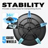 KUAFU 500 lbs Drum Dolly for 55 Gallon Round Container,