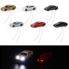 Evemodel 12 Pieces Gauge Z 1:200 Model Cars with Lighting 12 V