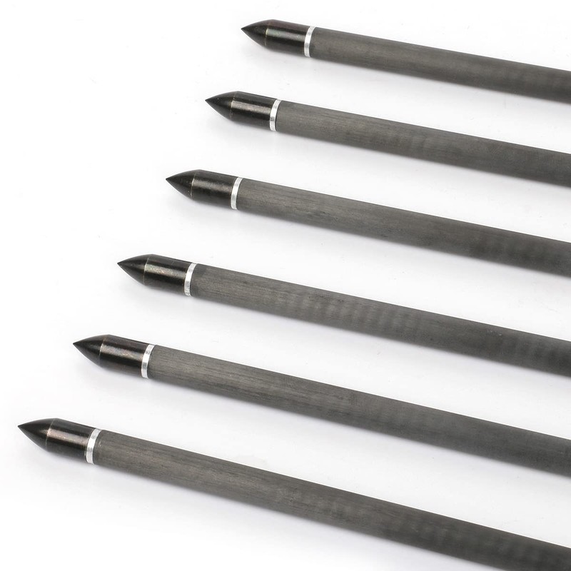 WANVZMR 12 Pcs 7.5/15 Inch Pure Carbon Crossbow Bolts Spine