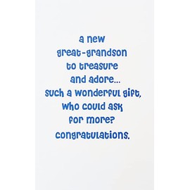 New Great Grandson Greeting Card - 89096