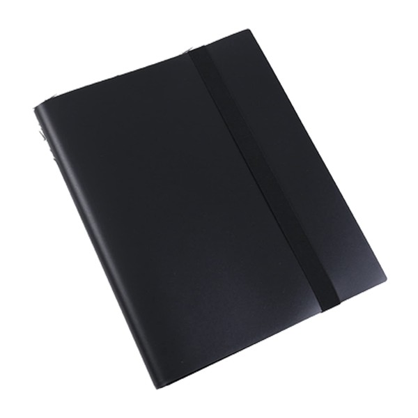 TOMMYFIELD Cheki Book, Album, Large Capacity, Dedicated Album, Notebook, Binder, Square (160 Pieces, Black)