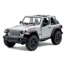 Auto Escala 1:34 Jeep Wrangler Rubicon 2018 Metal Kinsmart Color Gris