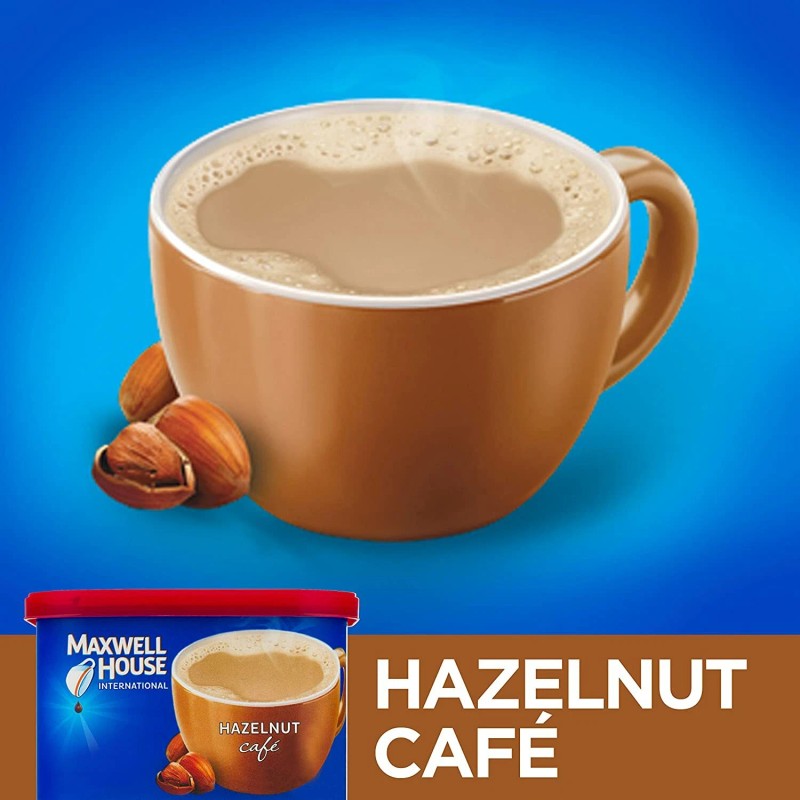 Maxwell House International Hazelnut Cafe 9 oz ( Pack of