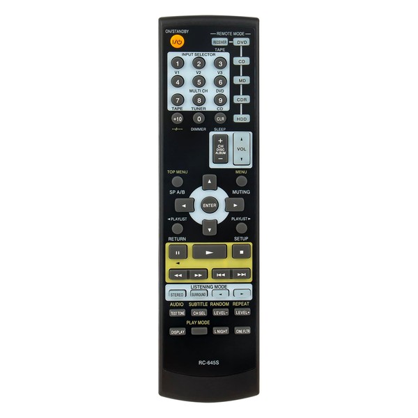 RC-645S Replacement AV Receiver Remote fit for Onkyo HT-S4100 HT-S4100S