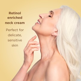 MATKAS Korean 0.1% Retinol Neck Firming Cream - 3.38 Fl Oz Anti Aging Moisturizer for Sagging Skin, Retinol Body Lotion, Face & Neck Wrinkle Cream for Deep Wrinkles, Tightening, Firming Peptide Serum