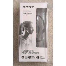 Sony NEW Sony MDR-AS210 Stereo Headphones for Sports - Clip On Design For Active Use