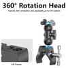 Ball Head Arm Super Clamp Mount Multifunctional Double Ball Adapter