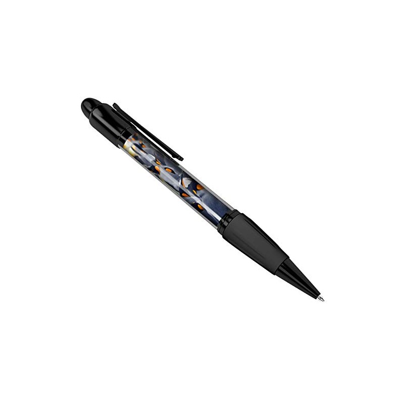 DV DESIGN Emperor Penguin Flock Art Cover Black Ballpoint Pen