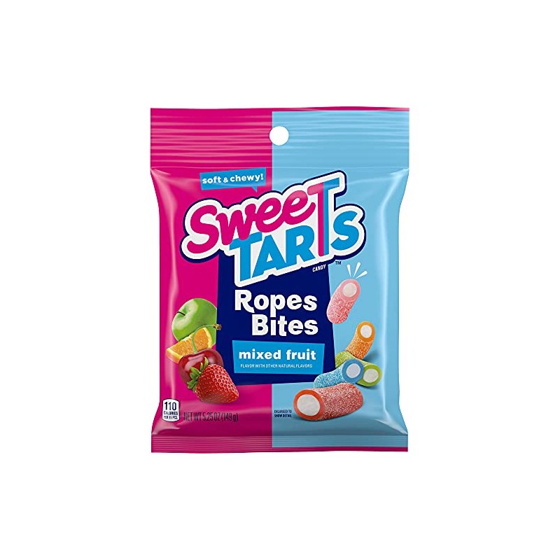 SweeTARTS Ropes Bites, 5.25 Ounce, Pack of 12