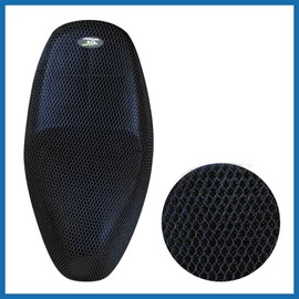 A ABSOPRO XXL 3D Motorcycle Moped Seat Cover Breathable Cushion Black Blue Item Replacement