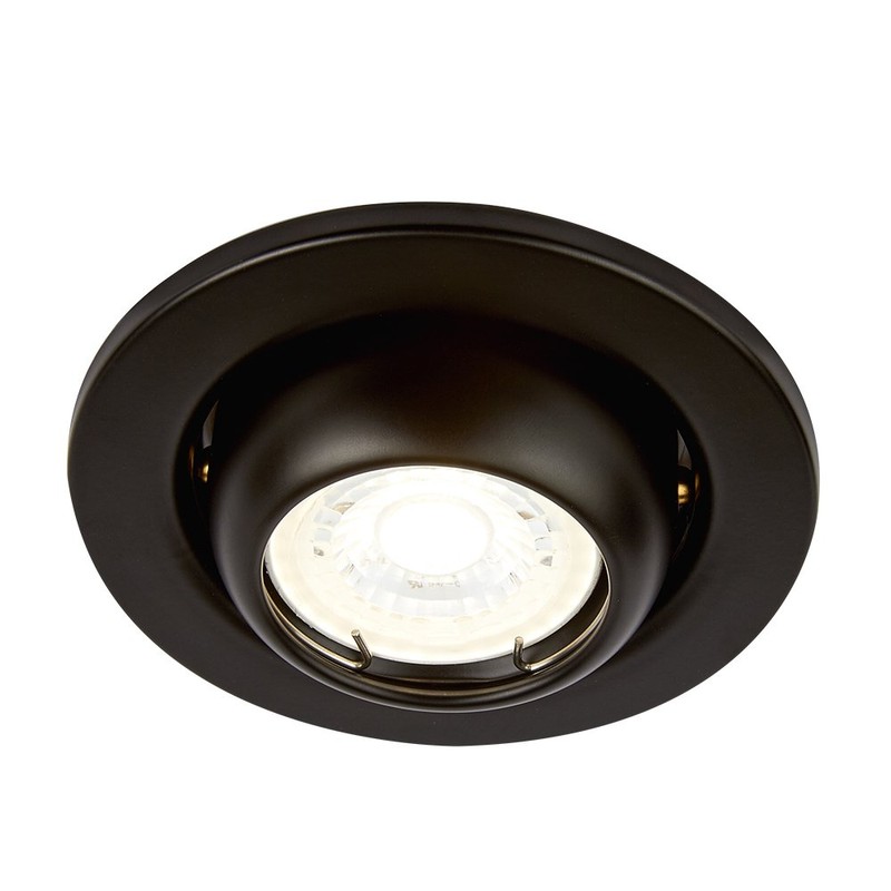 Tecnolite Lámpara para Empotrar, Lámina de Acero, color Negro YD-345/N