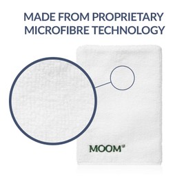 MOOM Spa Collection Face and Body Mitt - Proprietary Woven Microfibre Technology, Luxuriously Soft Mitt for Men/Women Daily use - Exfoliates and Revitalizes Your Skin for a Healthy Glow 1 Pack
