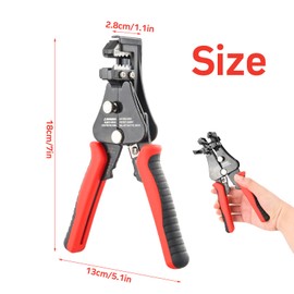 Wire Stripper, 3-in-1 Wire Stripping Tool, Small Wire Stripper Pliers, Adjustable Wire Stripper, Crimping Tool for 10-22 AWG Wire