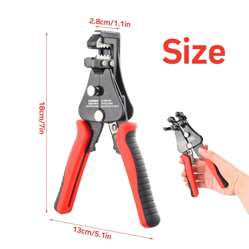 Wire Stripper, 3-in-1 Wire Stripping Tool, Small Wire Stripper Pliers,