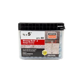 Simpson Strong-Tie STB2-37500C40 Strong-Bolt 2 — 3/8 in. x 5 in. Wedge Anchor (40-Qty)