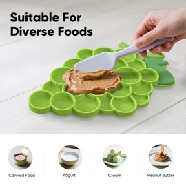 SUPERDESIGN Lick Mat for Dogs,Grape-Shaped Dog Lick Mat with Suction Cups,Slow Feeder Licking Pad for Anxiety Relief and Boredom Reducer, Dog Toys to Keep Them Busy Ideal for Grooming & Bathing