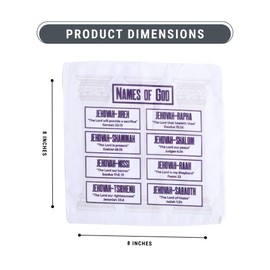 Swanson Christian Products Prayers in My Pocket Cloth (Pack of 6) Prayer Cloth 8x8 Prayer Cloths for Anointing Prayer Pocket Prayer Cloths (Names of GOD) Prayer Cloth for Christians