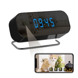 FUXGZ Wireless Smart Clock Mini Camera HD 1080P WiFi Video Recorder Nanny Cam with Motion Detection Remote View Night Vision Indoor Security Camera for Baby/Pet/Home