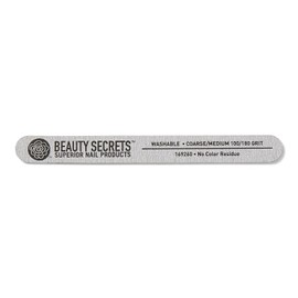 Beauty Secrets Zebra Cushion Nail File Medium/Coarse 180/100 Grit