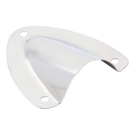 Amarine-made Stainless Steel Clamshell Vent/Wire Cover Clam Shell Vent for Boat - 07725S