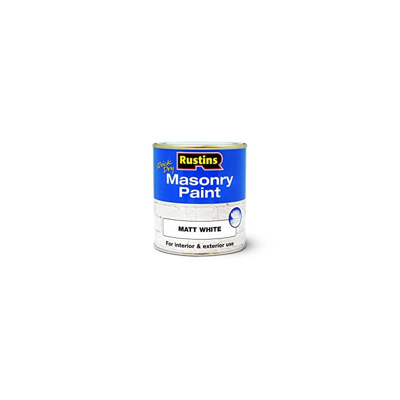 Rustins MASPW250 Masonry Paint White 250ml, 250