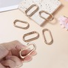 JJUNW 6Pcs Gold Key Ring, Gold Carabiner, Oval Gold Carabiner