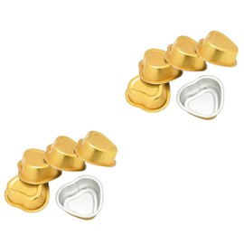 10piezas Tazones De Cera Derretida De Metal Forma De Para Depilación Recipientes De Depilatoria Para Remoción De Partes Del Cuerpo