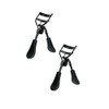 2pc Black Portable Eyelash Curler - Crimps and Curls Lashes