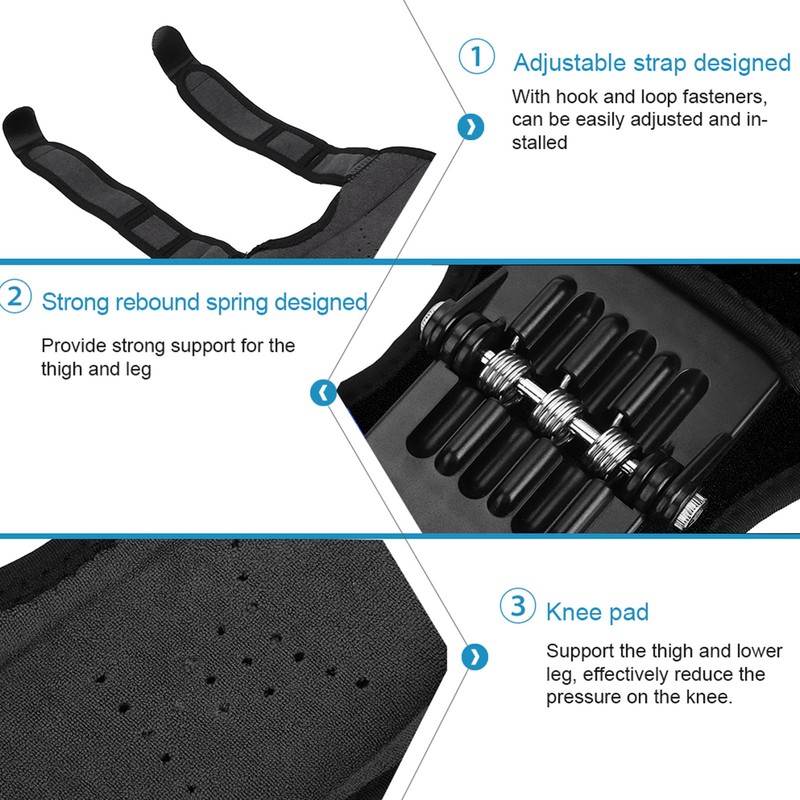 Knee Protection Booster Joint Support Pads Recovery Brace Spring Force