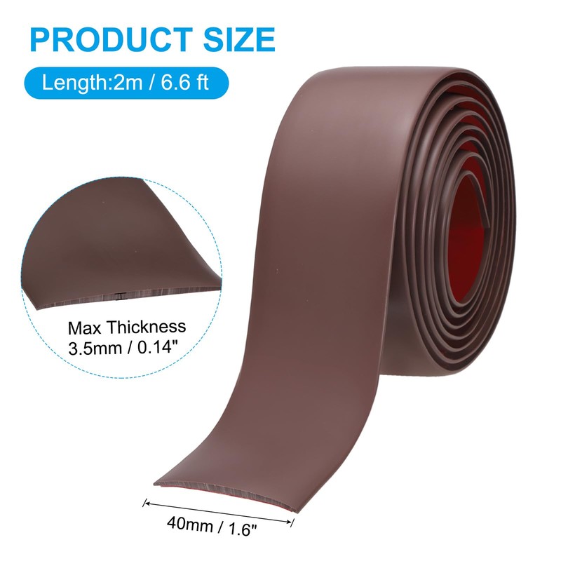 PATIKIL Self Adhesive Floor Transition Strip 1.6 in x 6.6