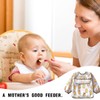 SJBAUTYO Baby Bib with Long Sleeves, Feeding Bib for Babies